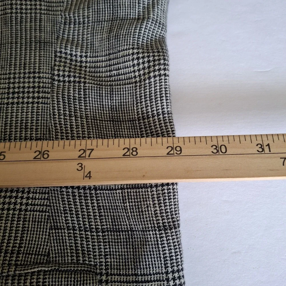 Oak Hill Men Blazer Jacket 3XL 54 56 Glen Plaid Houndstooth Linen Blend Coat